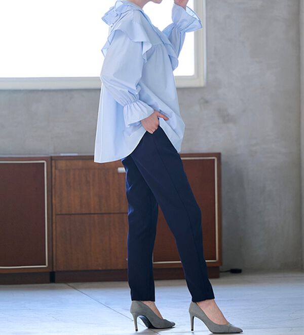 フリル付きオーバーサイズパーカー フィットモア全色