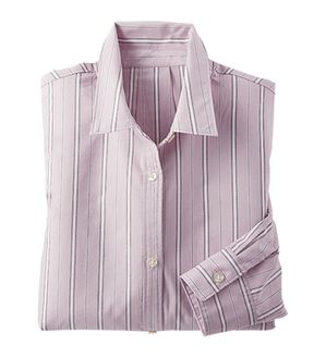 BELLUNA（ベルーナ）の「＜ＳＯＬＯＴＥＸ（Ｒ）＞ストレッチビッグシャツ（シャツ）」｜モーブピンク系ストライプ