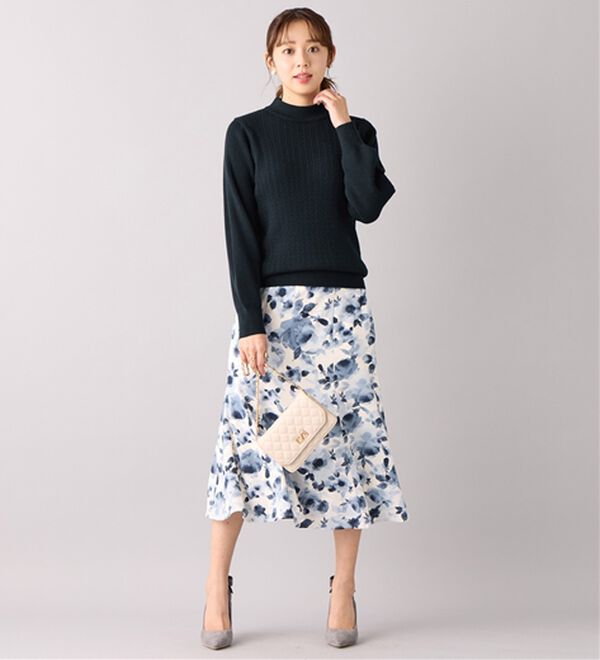 alotta（アロッタ）の「洗える！カシミヤタッチミニケーブルニット（ニット・セーター）」｜詳細画像