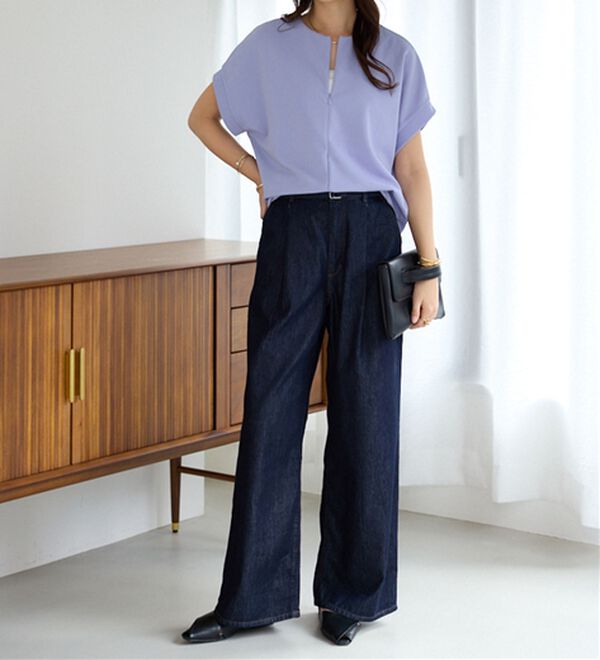 alotta（アロッタ）の「ジップ使いドルマンブラウス（ブラウス）」｜詳細画像