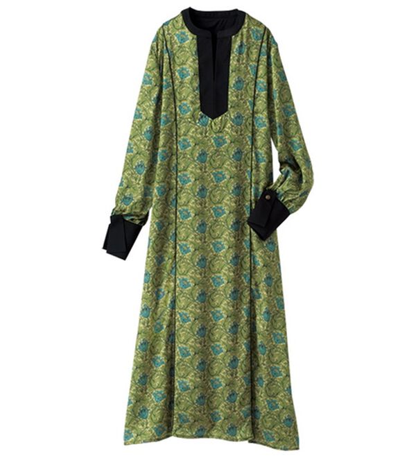 BELLUNA（ベルーナ）の「＜ウィリアムモリス柄＞プリントワンピース（プリントワンピース）」｜アネモネ柄