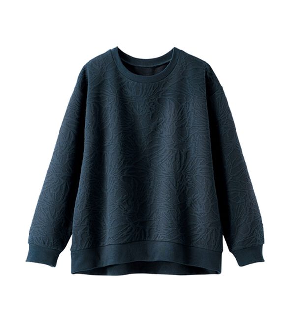 BELLUNA（ベルーナ）の「花柄ふくれジャカード素材プルオーバー（カットソー）」｜詳細画像