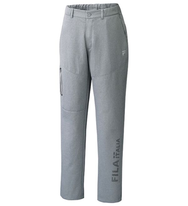 「＜フィラ＞吸汗速乾杢調ストレッチパンツ（メンズフルレングスパンツ）」｜杢グレー