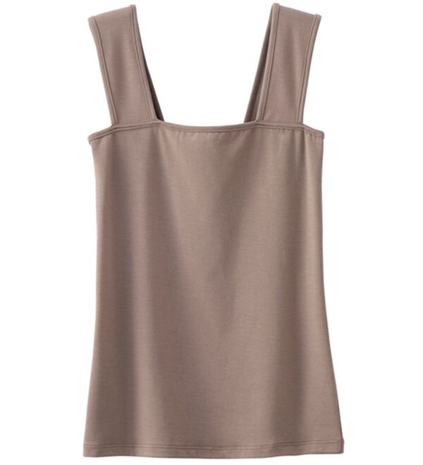 YU'NOW（ユナウ）の「【抗菌防臭】【吸水速乾】ブラ紐隠しの優秀インナー（肌着・インナーウェア）」｜グレイッシュベージュ