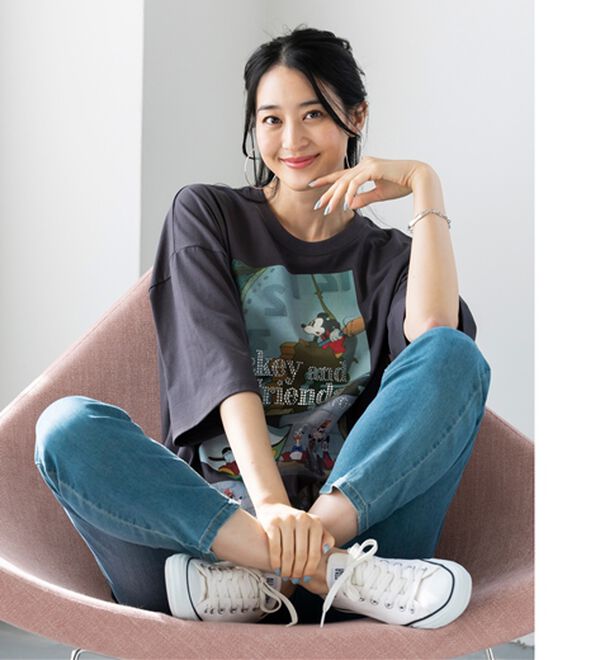 BELLUNA（ベルーナ）の「＜Ｄｉｓｎｅｙ＞ディズニー映画ＰＨＯＴＯ風Ｔシャツ（チュニック）」｜詳細画像