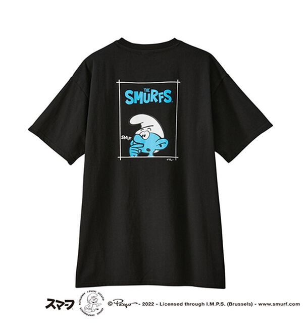 GeeRA（ジーラ）の「【スマーフ】コラボプリントＴシャツ（カットソー）」｜詳細画像