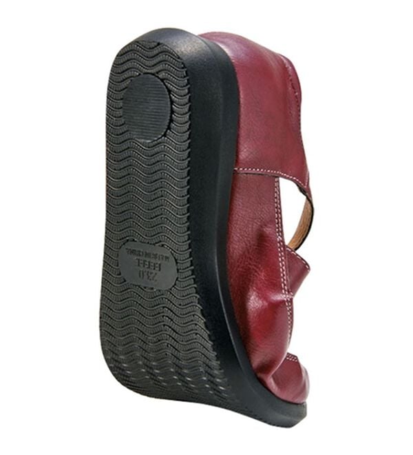 BELLUNA（ベルーナ）の「面ファスナーで脱ぎ履き楽グルカ風シューズ（フラットシューズ）」｜詳細画像