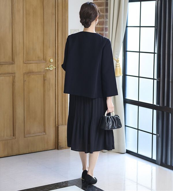 BELLUNA（ベルーナ）の「＜セレモニースタイル＞プリーツデザインワンピ―ス（フォーマルワンピース）」｜詳細画像