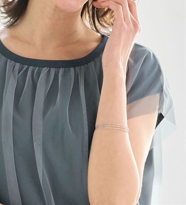 BELLUNA（ベルーナ）の「＜猛暑対策＞チュール重ね裾レースプルオーバー（チュニック）」｜詳細画像