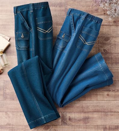 ルフラン（ルフラン）の「【２本組】ベーカーブッシュ・サラ（フルレングスパンツ）」