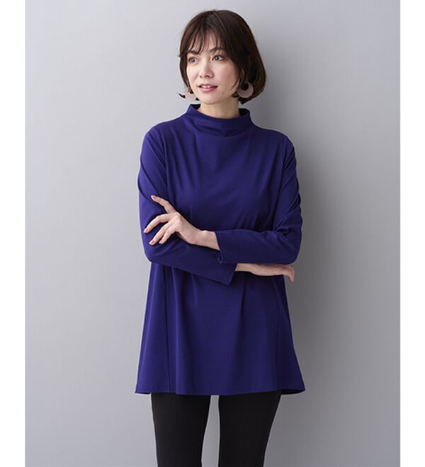 BELLUNA（ベルーナ）の「艶やかコットン１００％チュニック（チュニック）」｜詳細画像