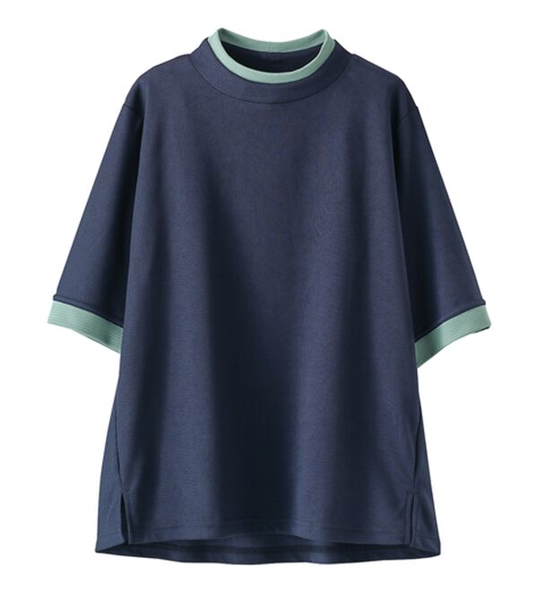 BELLUNA（ベルーナ）の「配色デザインハイネックプルオーバー（カットソー）」｜詳細画像