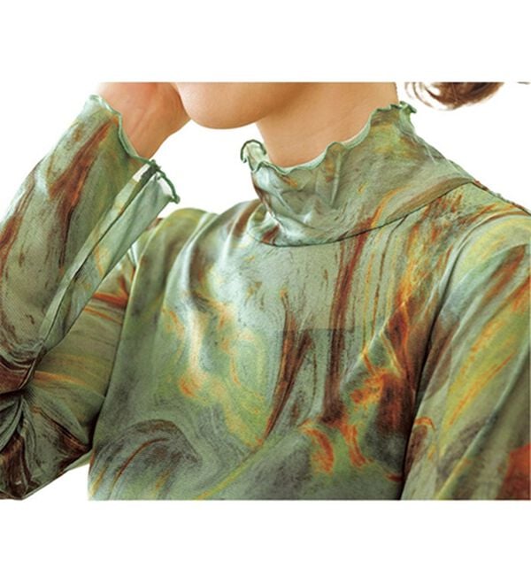 BELLUNA（ベルーナ）の「シアープルオーバー付！ワンピースアンサンブル（その他ワンピース）」｜詳細画像