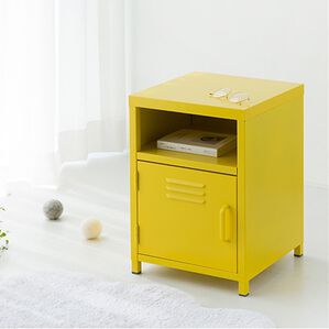 iellio（イエリオ）の「＜ＭＡＲＫＥＴ　Ｂ＞スチールロッカーキャビネット（リビング収納）」｜イエロー