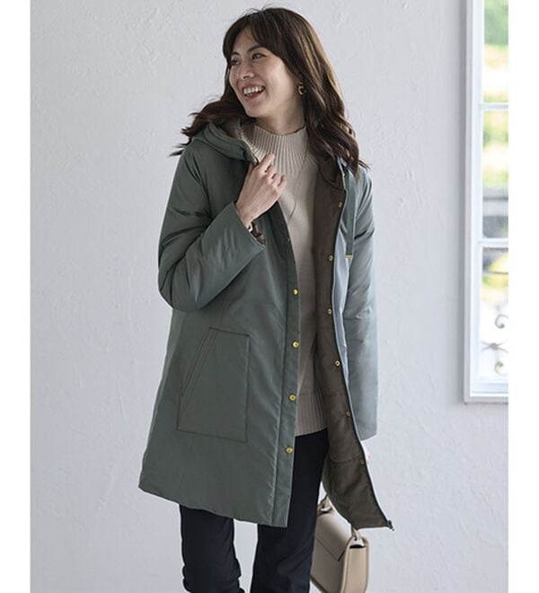 BELLUNA（ベルーナ）の「【Ａｉｒｙ＆Ｗａｒｍ】エアリーライトウォームコート（ハーフコート）」｜詳細画像