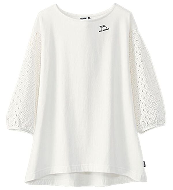 BELLUNA（ベルーナ）の「＜ｍｏｚ＞袖切替プルオーバー（カットソー）」｜オフ白