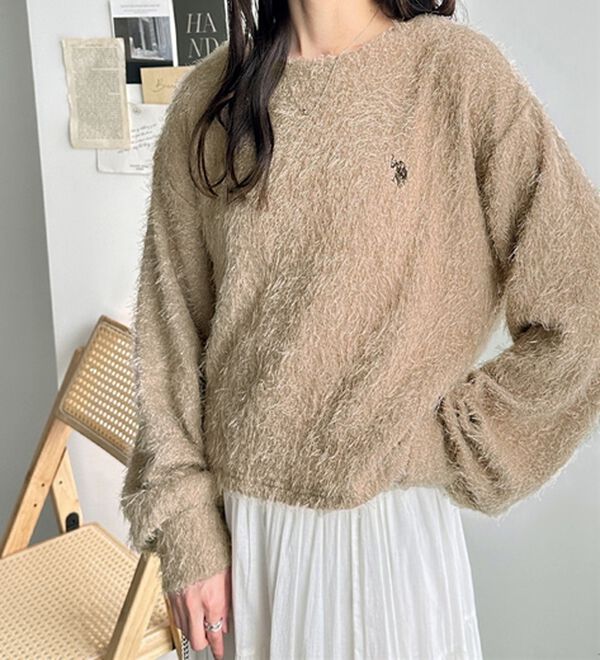 GeeRA（ジーラ）の「【U.S. POLO ASSN.】シャギーニットソートップス（ニット・セーター）」｜詳細画像