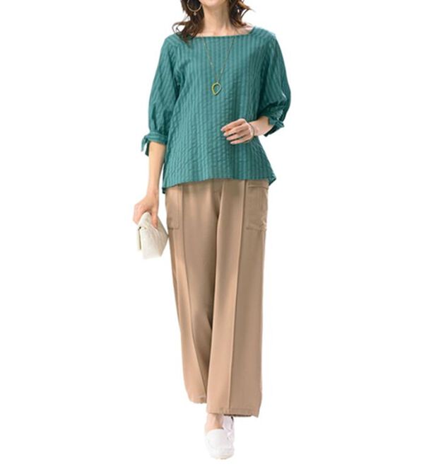 ルフラン（ルフラン）の「程よいカーゴな足もと遊ぶパンツ（その他パンツ）」｜詳細画像