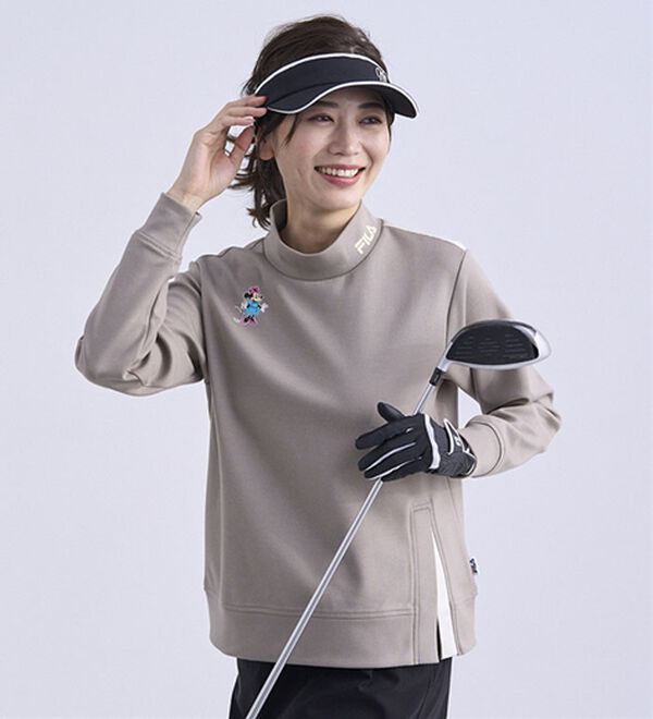 BELLUNA（ベルーナ）の「【Ｄｉｓｎｅｙ／ＦＩＬＡ】ダンボールニットスリットプルオーバー（カットソー）」｜詳細画像