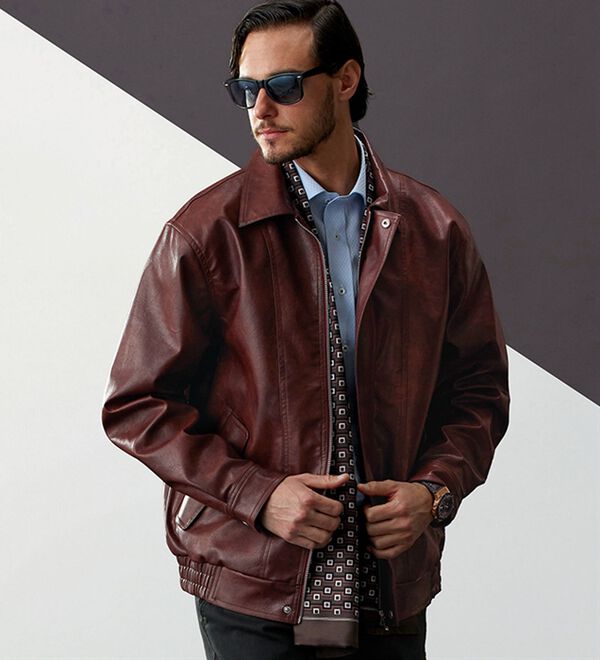 なめらか質感フェイクレザージャケット - ベルーナ【公式】