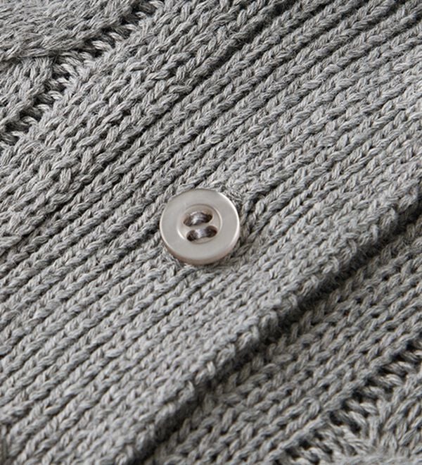 RANAN（ラナン）の「＜Ｕ．Ｓ．Ｐ＞刺繍長袖ケーブルポロニット（ニット・セーター）」｜詳細画像