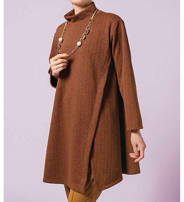 日本製＞ツイード調ヘリンボーン柄チュニック - ベルーナ【公式】