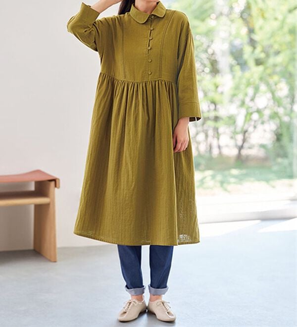 BELLUNA（ベルーナ）の「＜＆ｃｏｃｏｃｈｉ＞チュニックの下にはくゆるパンツ（フルレングスパンツ）」｜詳細画像