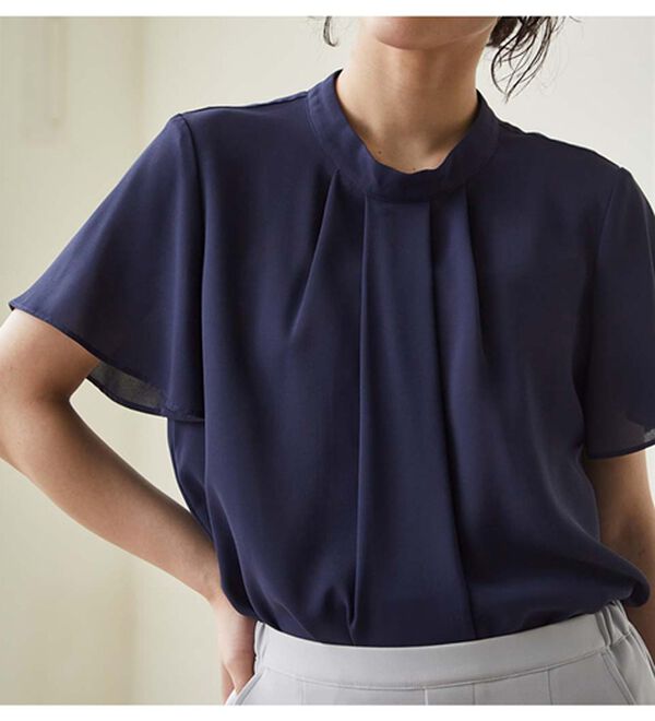 RANAN（ラナン）の「機能付タックデザインブラウス（ブラウス）」｜詳細画像