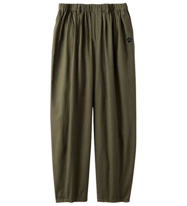 BELLUNA（ベルーナ）の「ネコ刺しゅうゆったりパンツ（ワイドパンツ・ガウチョ）」｜詳細画像