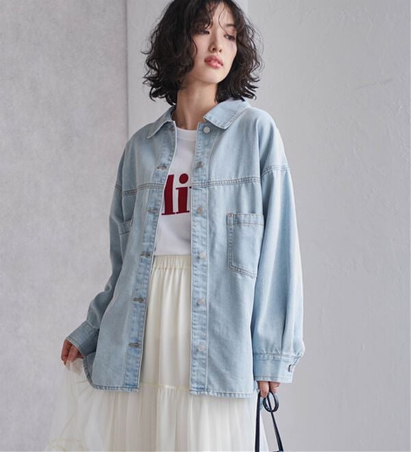 RANAN（ラナン）の「デニム素材オーバーサイズジャケット（その他ジャケット）」｜詳細画像
