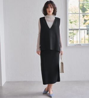 RANAN（ラナン）の「ニットベストセットアップ（ロングスカート）」｜詳細画像