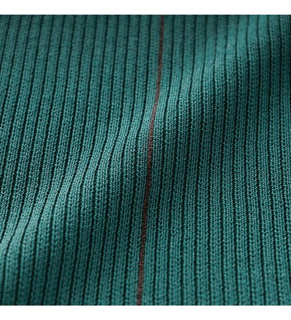 GeeRA（ジーラ）の「配色ラインフレンチスリーブニット（ニット・セーター）」｜詳細画像