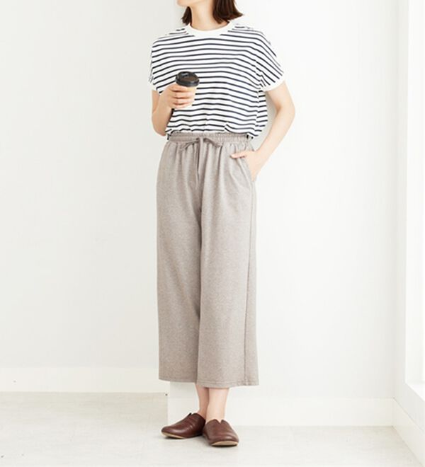 「ゆったり快適！麻入りワイドパンツ（ワイドパンツ・ガウチョ）」｜詳細画像
