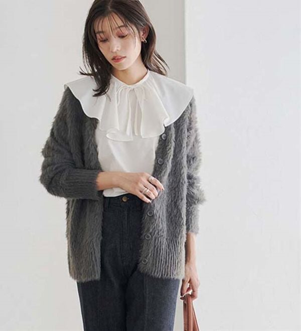 Pierrot（ピエロ）の「シャギーニットカーディガン（ニットカーディガン）」｜詳細画像