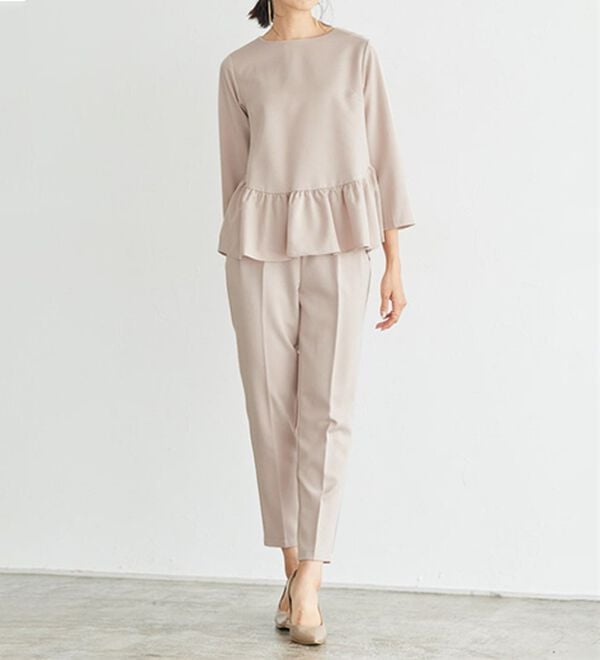 Pierrot（ピエロ）の「【選べる丈】大人のフリルセットアップ（セットアップ）」｜詳細画像