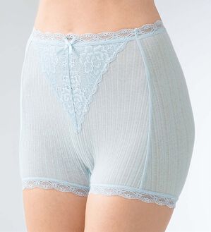 「【４色組】強撚綿１００％１分丈ショーツ（ショーツ）」｜詳細画像