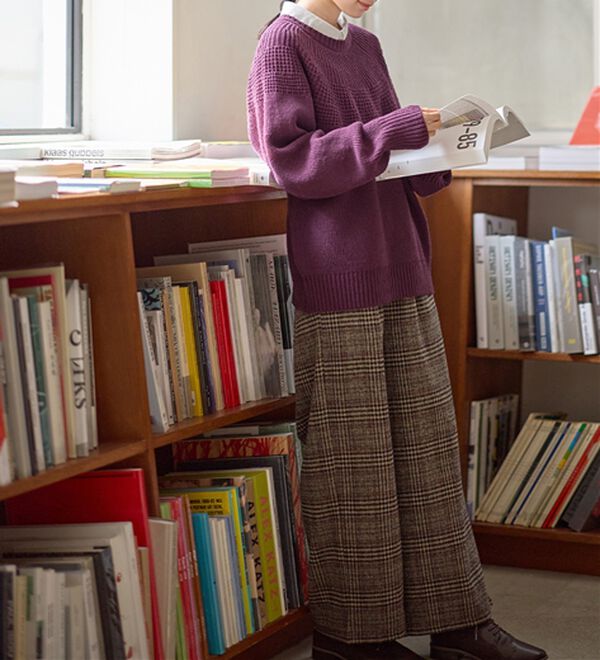 Viola e Viola（ヴィオラ エ ヴィオラ）の「【３つの機能付】求心編みニット（ニット・セーター）」｜詳細画像