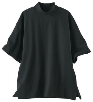 BELLUNA（ベルーナ）の「≪ＨｕｇＲｅａｍコットンＣｏｏｌ≫ひんやりハイネックプルオーバー（カットソー）」｜ブラック