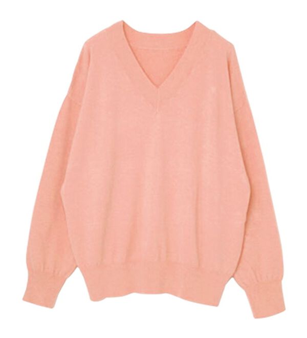 RANAN（ラナン）の「もちもちベーシックニット（Vネック・ハイネック）（ニット・セーター）」｜詳細画像