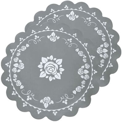 「ＩＨ／ガスマット　ローズ柄　２枚組（その他キッチン用品）」