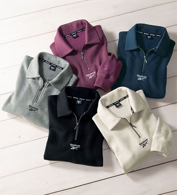 「＜リーボック＞ジップアップデザイントレーナー（メンズトレーナー）」｜詳細画像