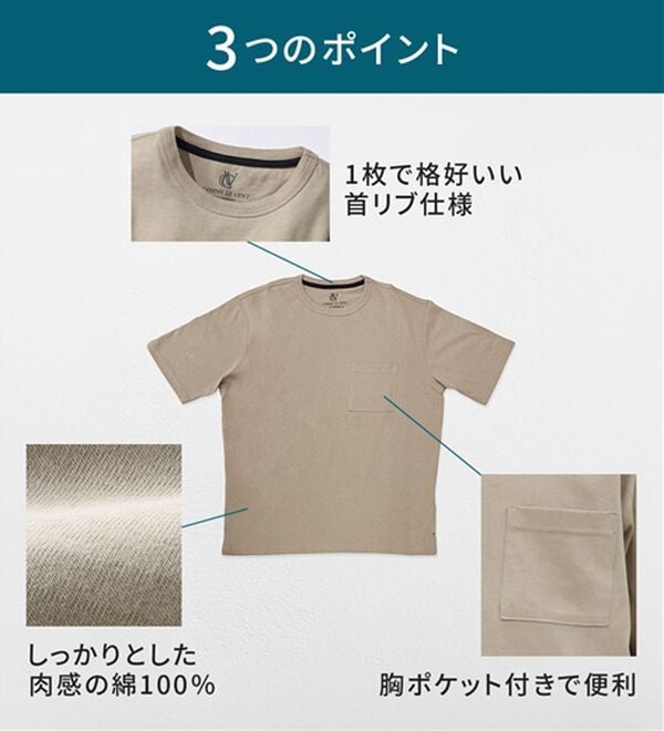 「綿１００％ベーシックＴシャツＮＥＯ（メンズＴシャツ）」｜詳細画像