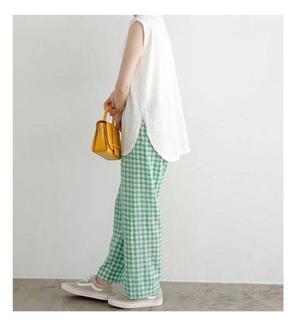 GeeRA（ジーラ）の「カットジャガードフレンチスリーブＴシャツ（カットソー）」｜詳細画像