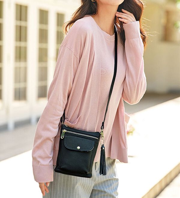 BELLUNA（ベルーナ）の「牛革多収納ミニショルダー（ショルダーバッグ）」｜詳細画像