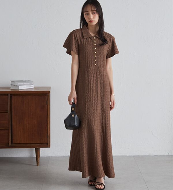 RANAN（ラナン）の「フレアスリーブマーメードポロワンピ（その他ワンピース）」｜詳細画像