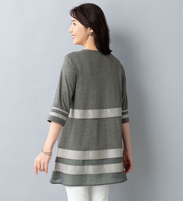 ルフラン（ルフラン）の「シフォン切替チュニック＜テリーナ＞（チュニック）」｜詳細画像