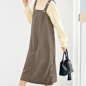 BELLUNA（ベルーナ）の「ボタンデザインジャンパードレス（ジャンパースカート）」｜詳細画像