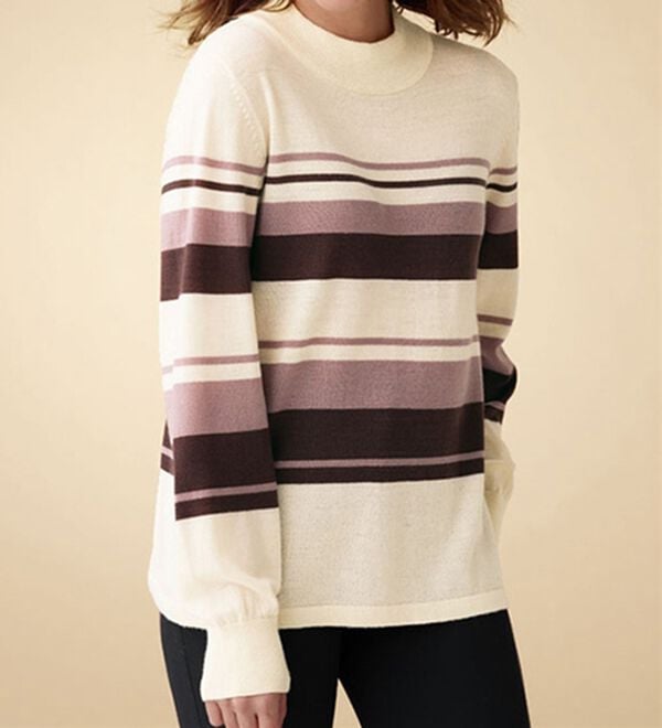 BELLUNA（ベルーナ）の「洗える！メリノウール１００％ハイネックセーター（ニット・セーター）」｜詳細画像