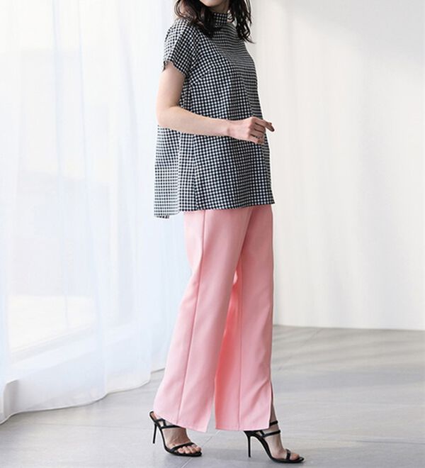 RANAN（ラナン）の「機能付センタースリットフレアーパンツ（フルレングスパンツ）」｜詳細画像