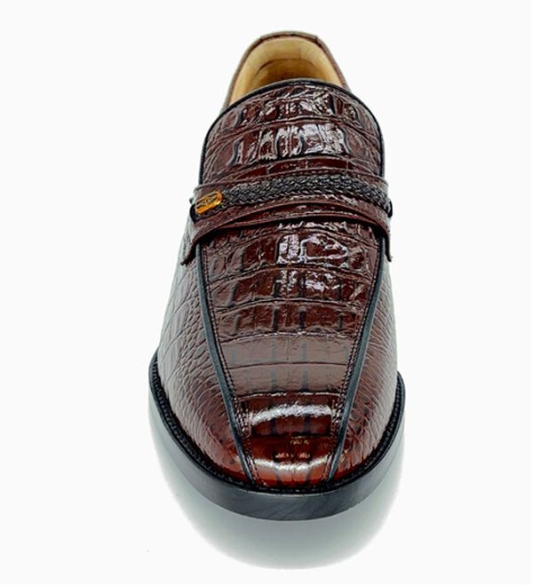 「牛革クロコ調メンズアップシューズ（ビジネスシューズ）」｜詳細画像